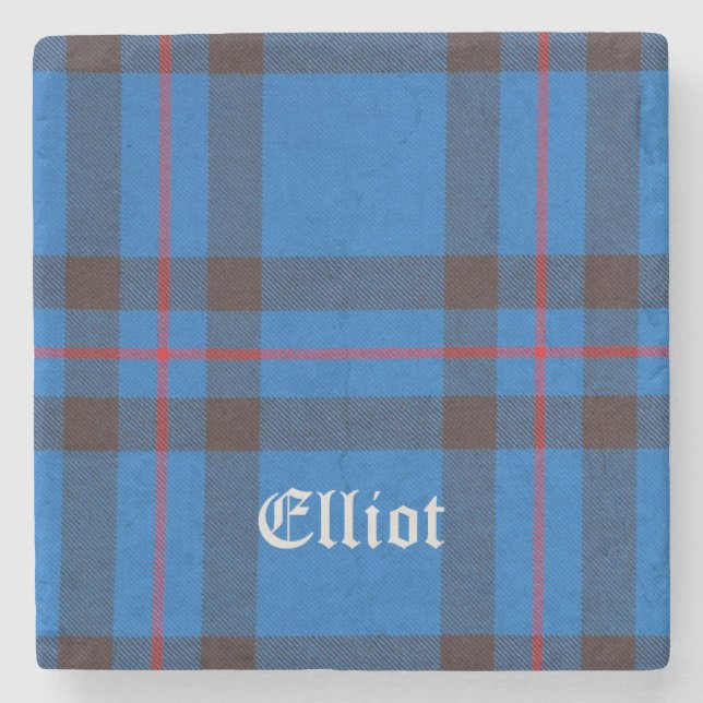 Elliot, Elliot Tartan, Elliot Clan, Elliot Steinuntersetzer (Vorderseite)