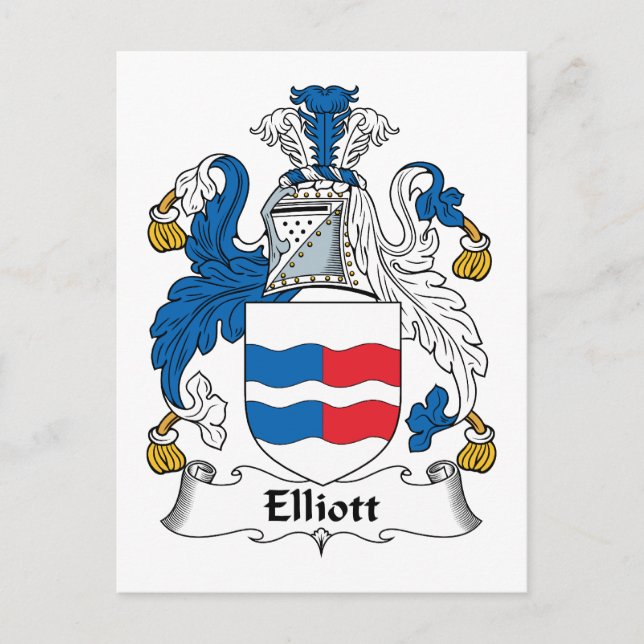 Elliott Familienwappen Postkarte (Vorderseite)