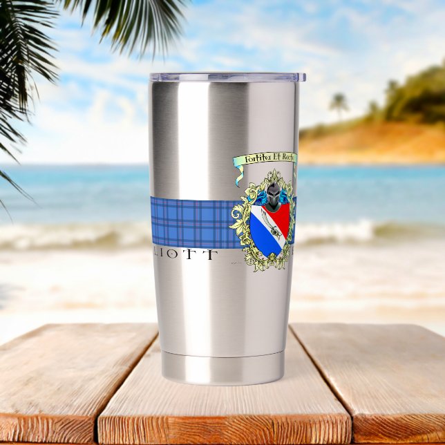 Elliott Wappen Water Bottle Style: Thermal Tumbler Thermobecher (Strand)