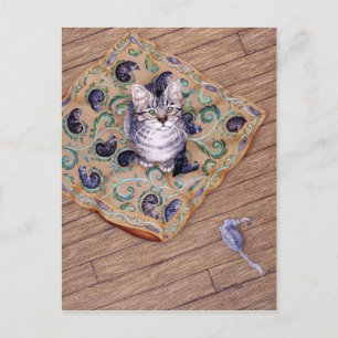 Elliotts Kissen Postkarte