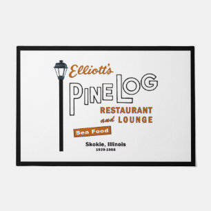 Elliotts Pine Log Restaurant, Skokie, IL. 1939-88 Fußmatte