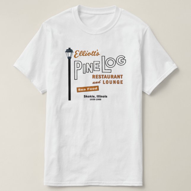 Elliott's Pine Log Restaurant, Skokie, IL. 1939-88 T-Shirt (Design vorne)