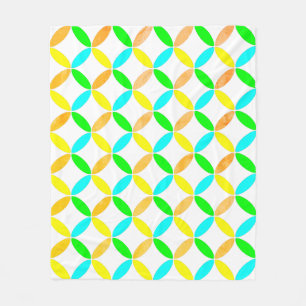 Ellipse Pattern Abstrakt Art Fleecedecke