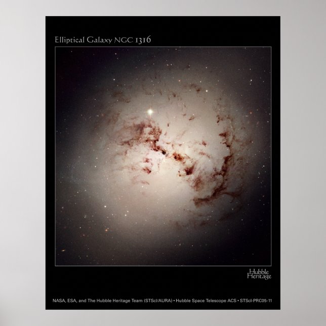 EllipticalGalaxyNGC1316-2005-11-a Poster (Vorne)