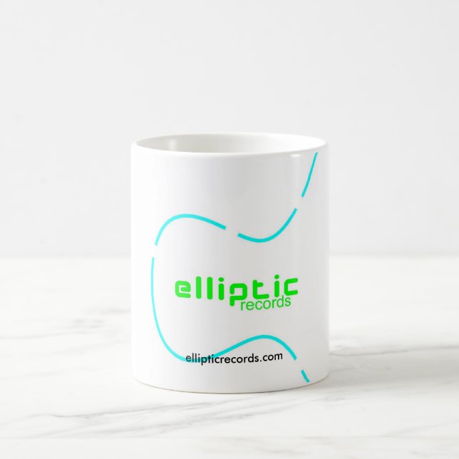 Elliptische Plattenen-Tasse Tasse (Mittel)