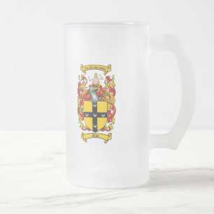ELLIS FAMILIENWAPPEN - ELLIS WAPPEN MATTGLAS BIERGLAS
