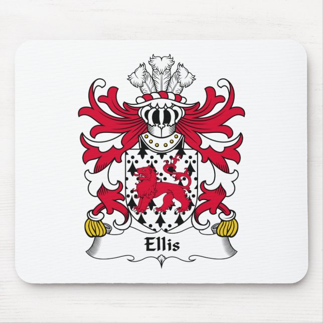 Ellis Familienwappen Mousepad (Vorne)