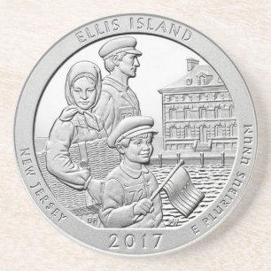 ELLIS ISLAND COIN GETRÄNKEUNTERSETZER