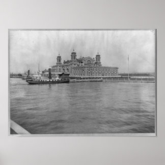 Ellis Island, N.Y. - Immigration Station 1913 Poster