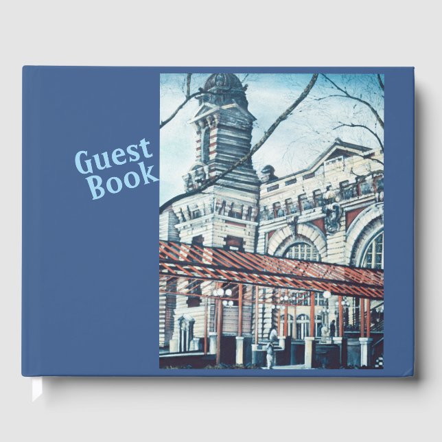 Ellis Island, New York City Gästebuch (Vorderseite)