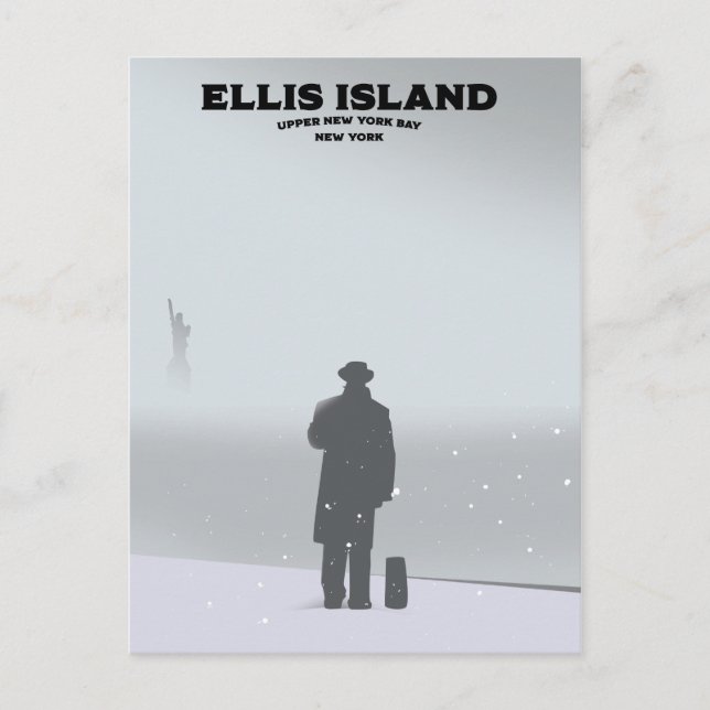 Ellis Island New York NYC Postkarte (Vorderseite)