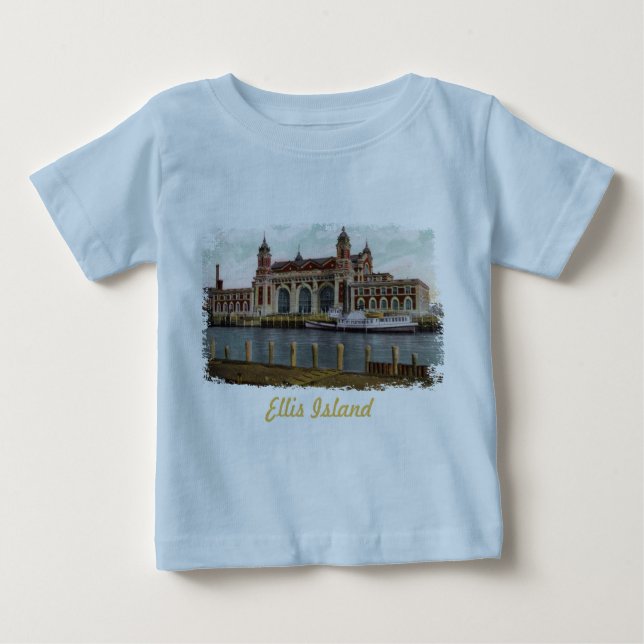 Ellis Island Painted Baby Shirt (Vorderseite)