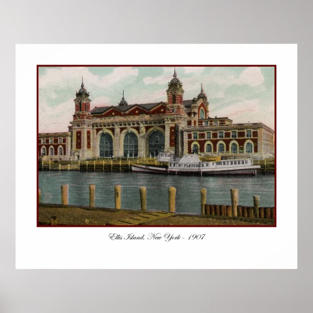 Ellis-Island-Plakat Poster (Vorne)