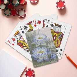 Ellis Rowan Blue Cloud Water Lily Vintage Blume Spielkarten