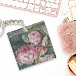 Ellis Rowan Sacred Lotus Water Lily Vintage Blume Schlüsselanhänger