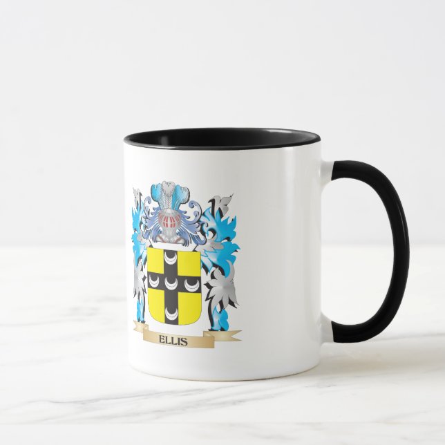 Ellis Wappen - Familienwappen Tasse (Rechts)