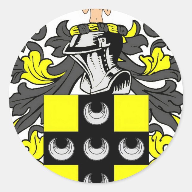 Ellis-Wappen Runder Aufkleber (Vorderseite)