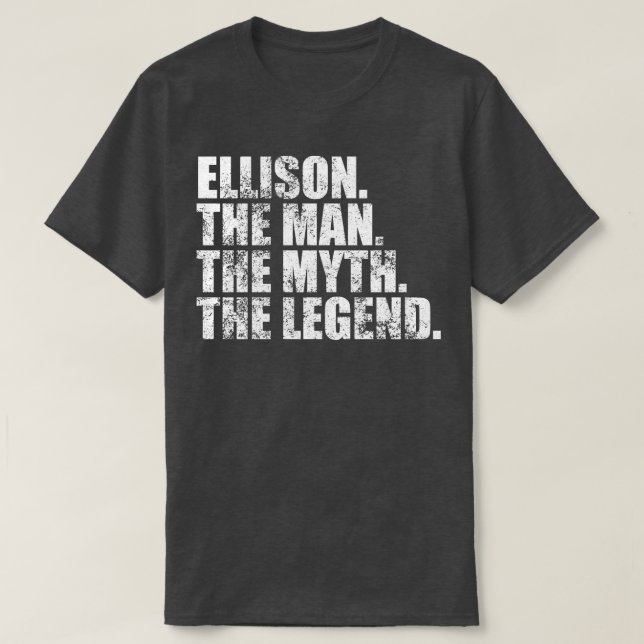 Ellison Ellison Familienname Ellison Nachname Elli T-Shirt (Design vorne)
