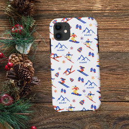 Ellmau Austria Ski Snowboard Muster Case-Mate iPhone Hülle