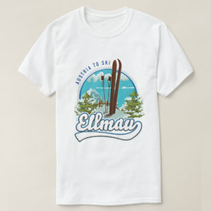 Ellmau Österreich: Logo für Ski T-Shirt