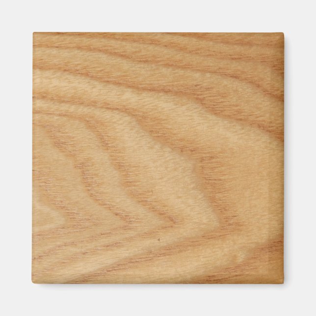 Elm Woodgrain Square Magnet (Vorne)