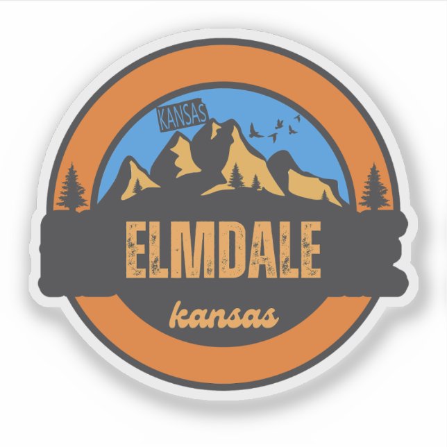 Elmdale, Kansas Aufkleber (Vorderseite)