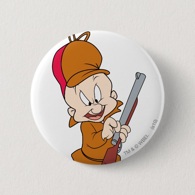 ELMER FUDD™ Bereit zu jagen Button (Vorderseite)