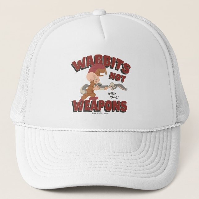 ELMER FUDD™ & BUGS BUNNY™ "Wabbits Not Waffen" Truckerkappe (Vorderseite)