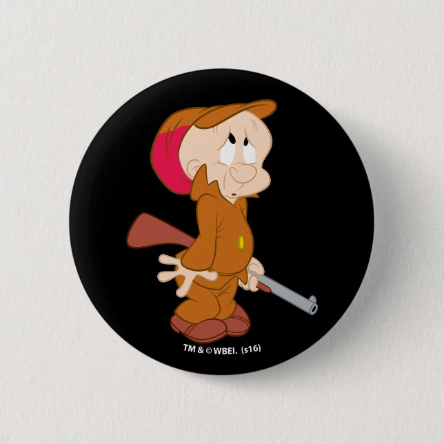 ELMER FUDD™ | Erschütterte Pose Button (Vorderseite)