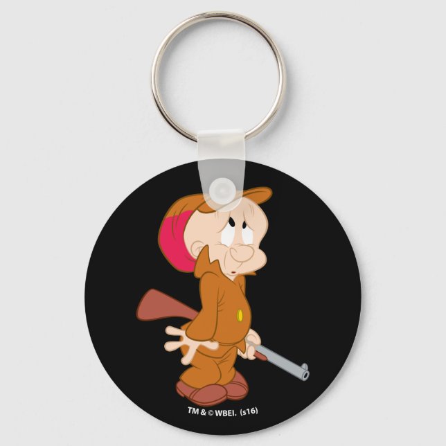 ELMER FUDD™ | Erschütterte Pose Schlüsselanhänger (Vorderseite)