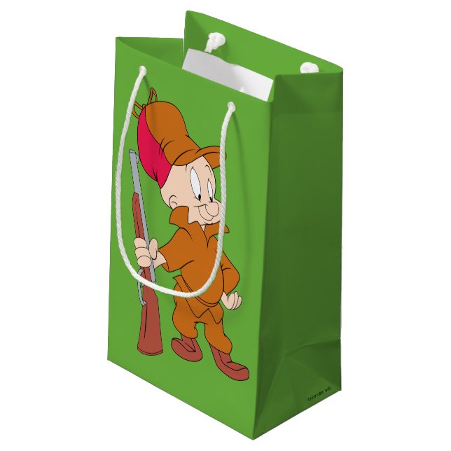 ELMER FUDD™ | Mit Gun Kleine Geschenktüte (Rückseite Schrägansicht)