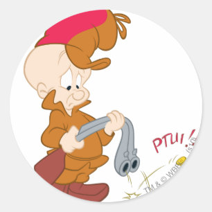 ELMER FUDD™'s Gun Failure Runder Aufkleber
