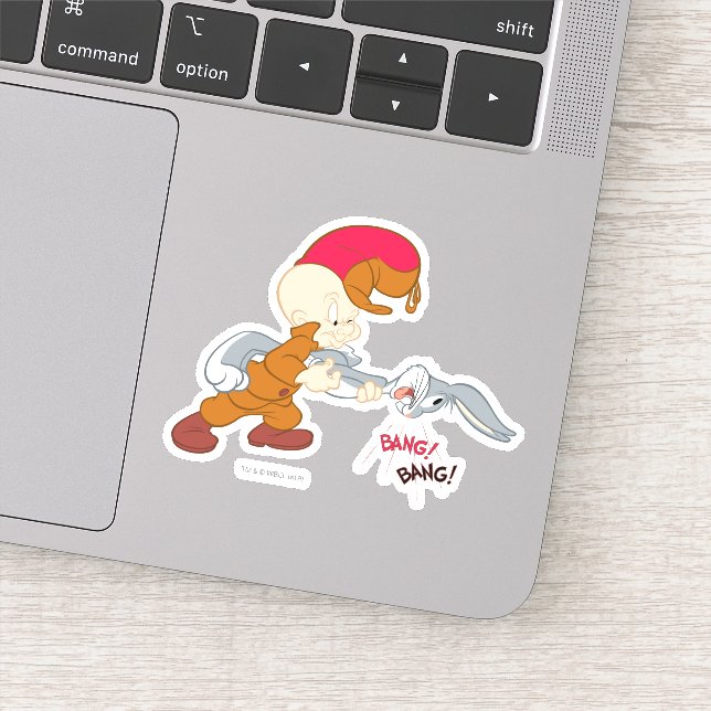 ELMER FUDD™ und BUGS BUNNY™ Aufkleber (Detail)