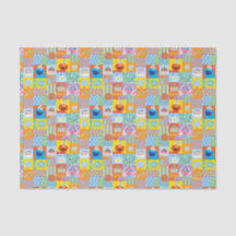 Elmo, Abby und Cookie Monster Geburtstagsmuster