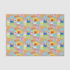 Elmo, Abby und Cookie Monster Geburtstagsmuster Seidenpapier