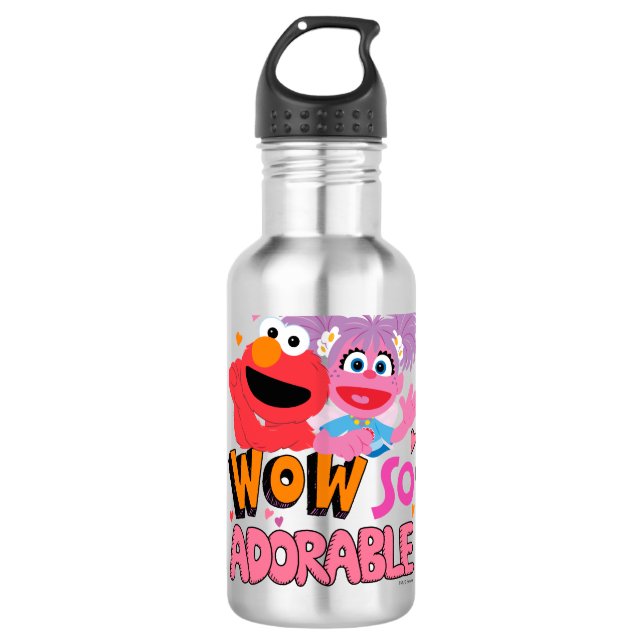 Elmo & Abby| Wow so bezaubernd Edelstahlflasche (Vorderseite)