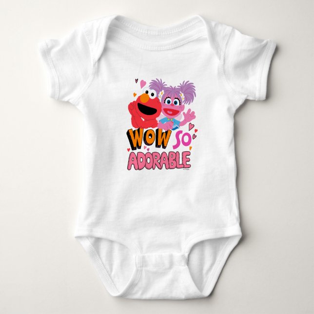 Elmo & Abby | Wow So Liebenswert Baby Strampler (Vorderseite)