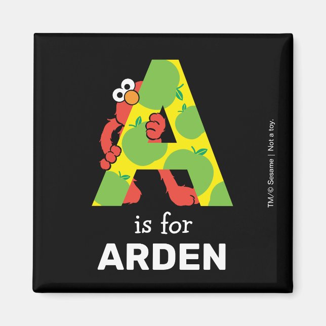 Elmo Alphabet | A Apfel Magnet (Vorne)