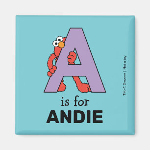 Elmo Alphabet   A LILA Magnet