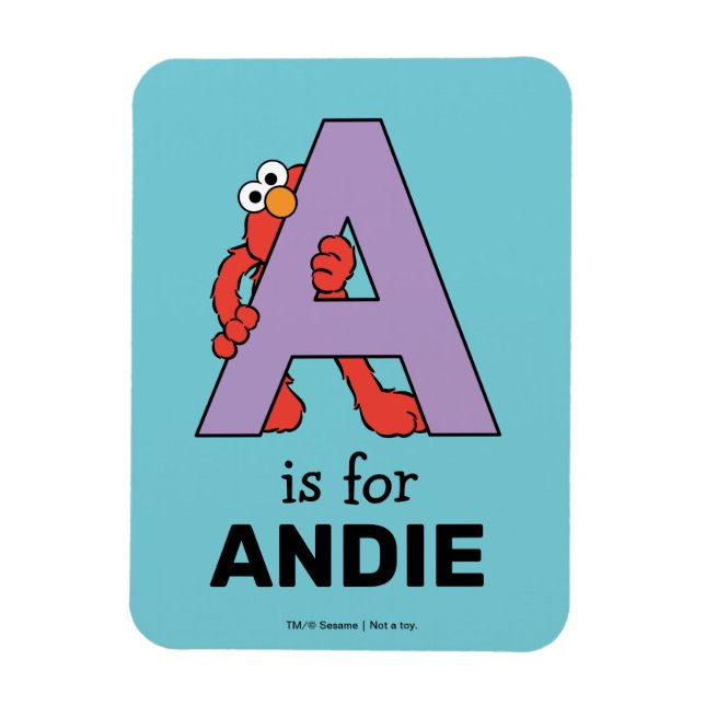 Elmo Alphabet | A LILA Magnet (Vertikal)