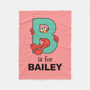 Elmo Alphabet B AQUAMARIN Fleecedecke