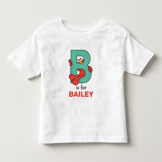 Elmo Alphabet | B AQUAMARIN Kleinkind T-shirt (Vorderseite)