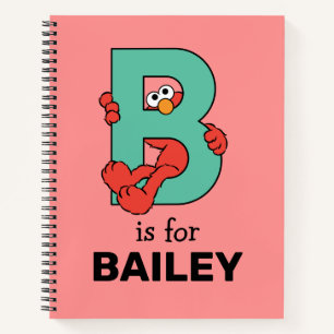 Elmo Alphabet   B Aquamarin Notizbuch