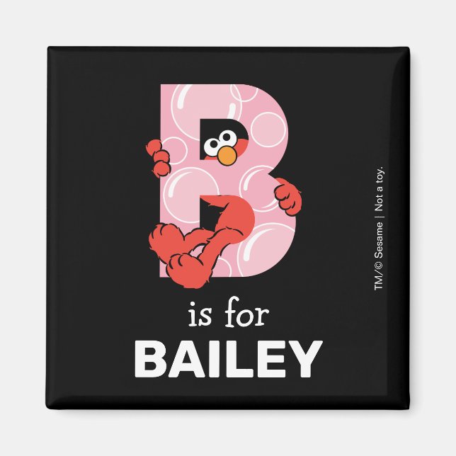 Elmo Alphabet | B Blasen Magnet (Vorne)