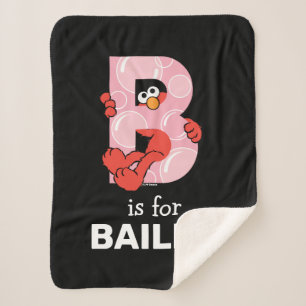 Elmo Alphabet B Blasen Sherpadecke