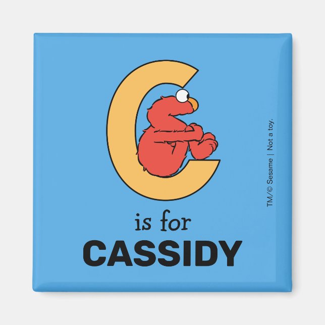 Elmo Alphabet | C Orange Magnet (Vorne)