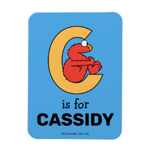 Elmo Alphabet   C Orange Magnet