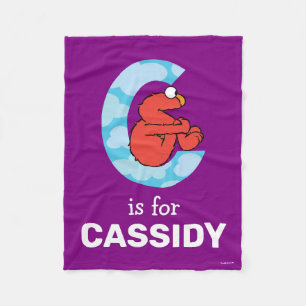 Elmo Alphabet   C Wolken Fleecedecke