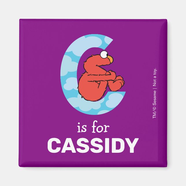 Elmo Alphabet | C Wolken Magnet (Vorne)