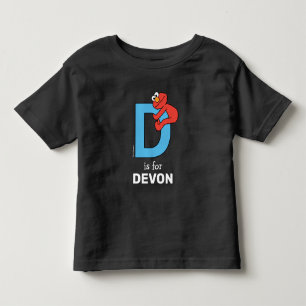 Elmo Alphabet D Blau Kleinkind T-shirt